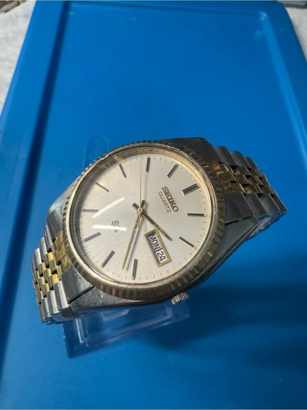Seiko Two-Tone Silver and Gold Dress Watch